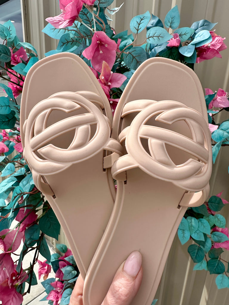 PREORDER!! Icon Jelly Sandals in Nude