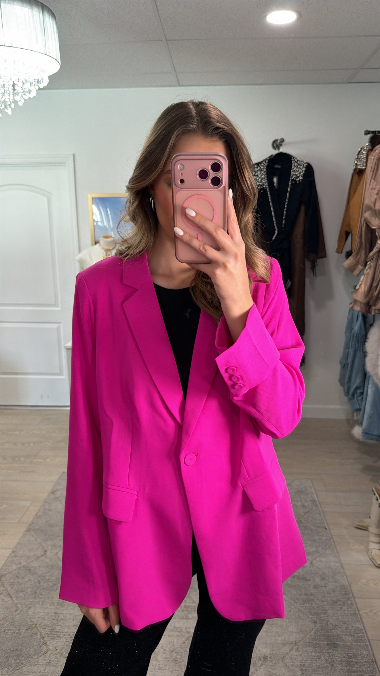 FINAL SALE!! Hot Pink Blazer