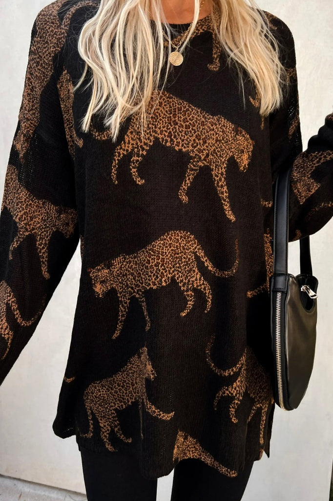 BEST SELLER! Bonfire Sweater in Leopard by Show Me Your MuMu