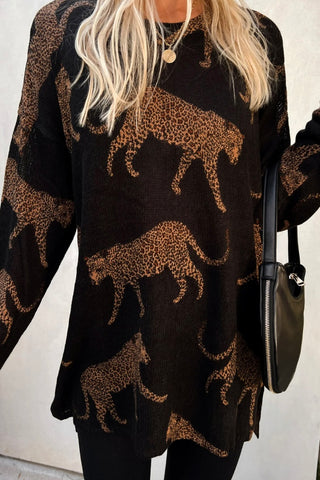 NEW!! Bonfire Sweater in Leopard by Show Me Your MuMu