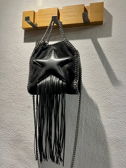 NEW!! Vintage Stella McCartney Falabella Fringe Star Mini Tote
