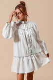 NEW!! Huntley Pleated Long Sleeve Dress