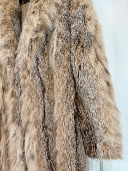 #56 Vintage Lynx Fur Coat Size S/M