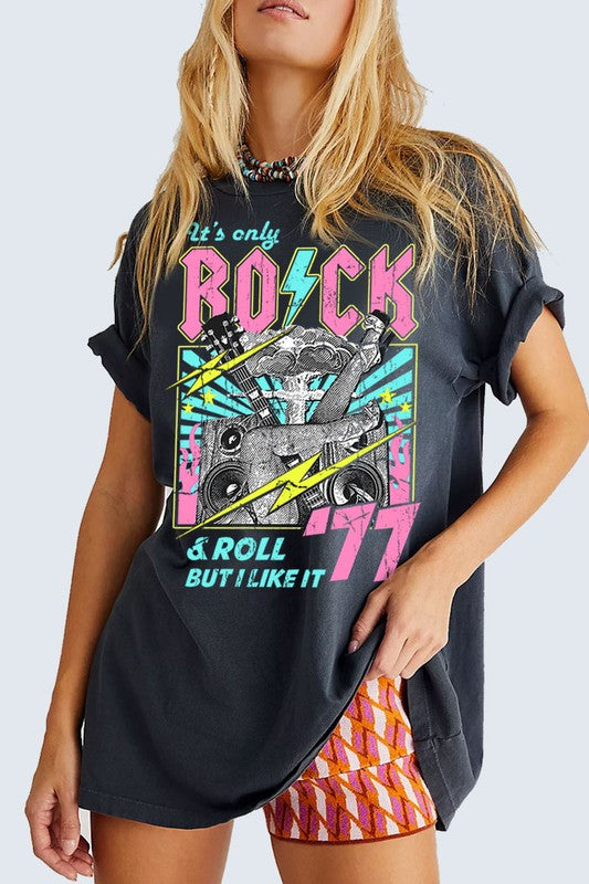 NEW!! Let's Rock N Roll Graphic Tee