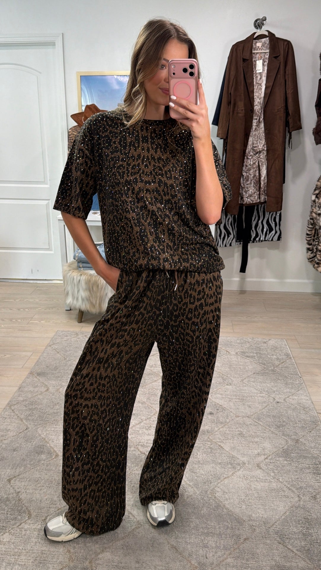 NEW!! "Luxe Leopard" Rhinestone Lounge Set