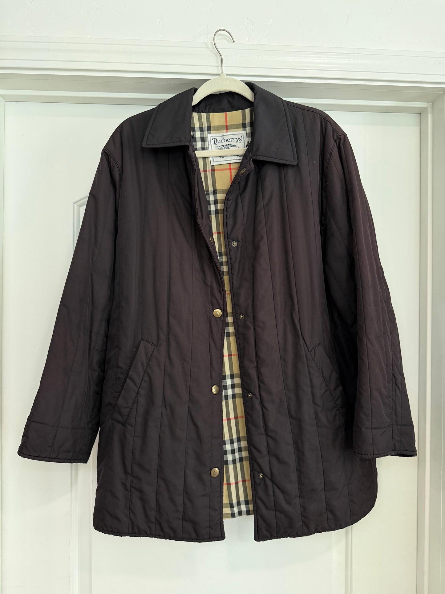 NEW!! Vintage Burberry Quilted Jacket Size L/XL