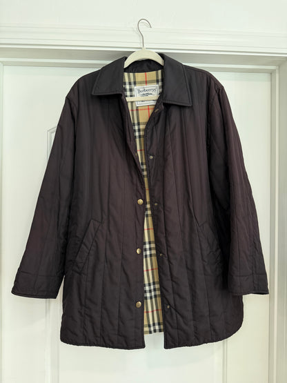 NEW!! Vintage Burberry Quilted Jacket Size L/XL