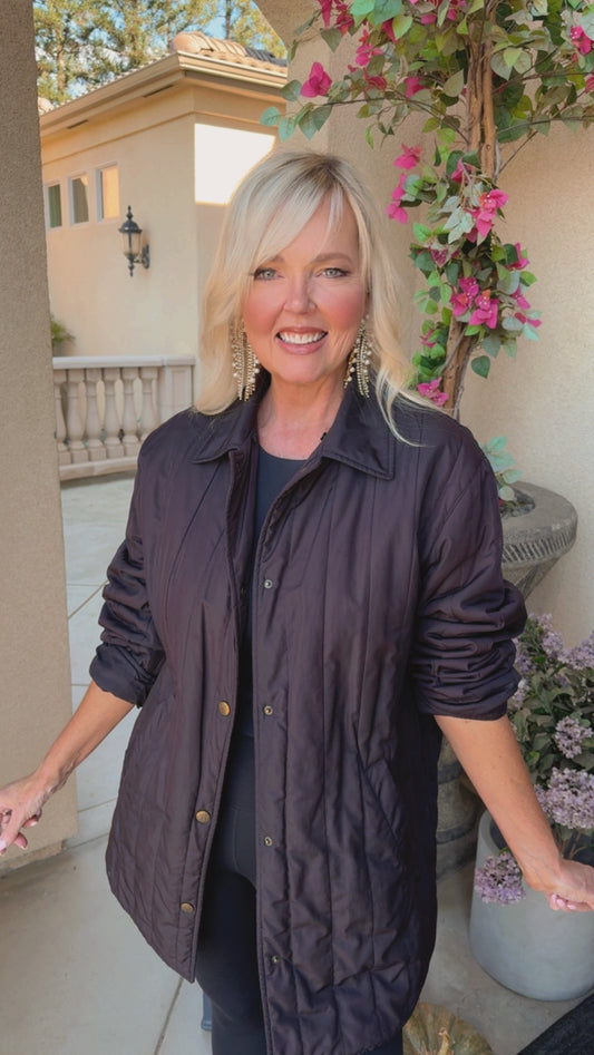 NEW!! Vintage Burberry Quilted Jacket Size L/XL