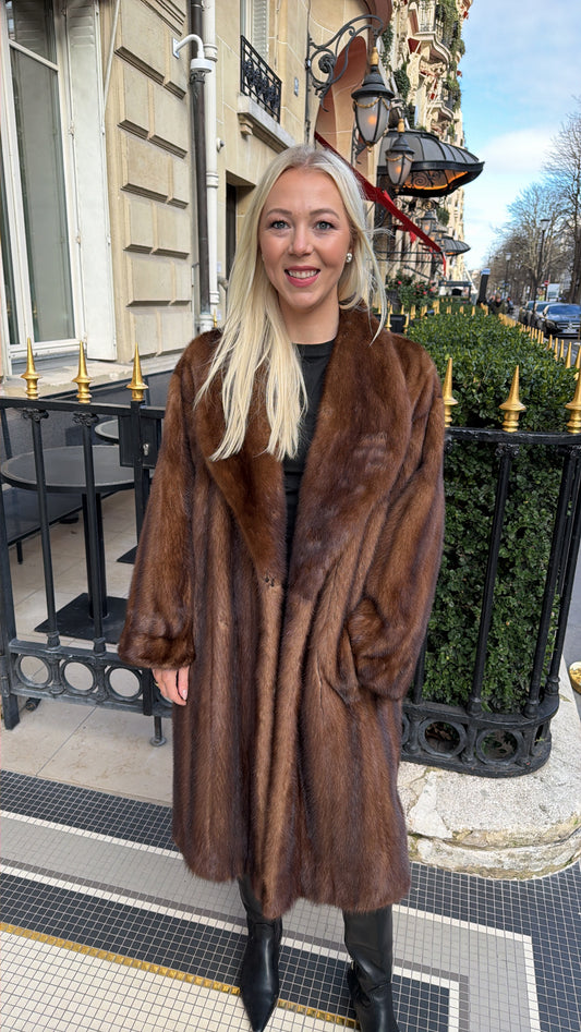 #GB78 Vintage Demi Buff Mink Coat Size Medium