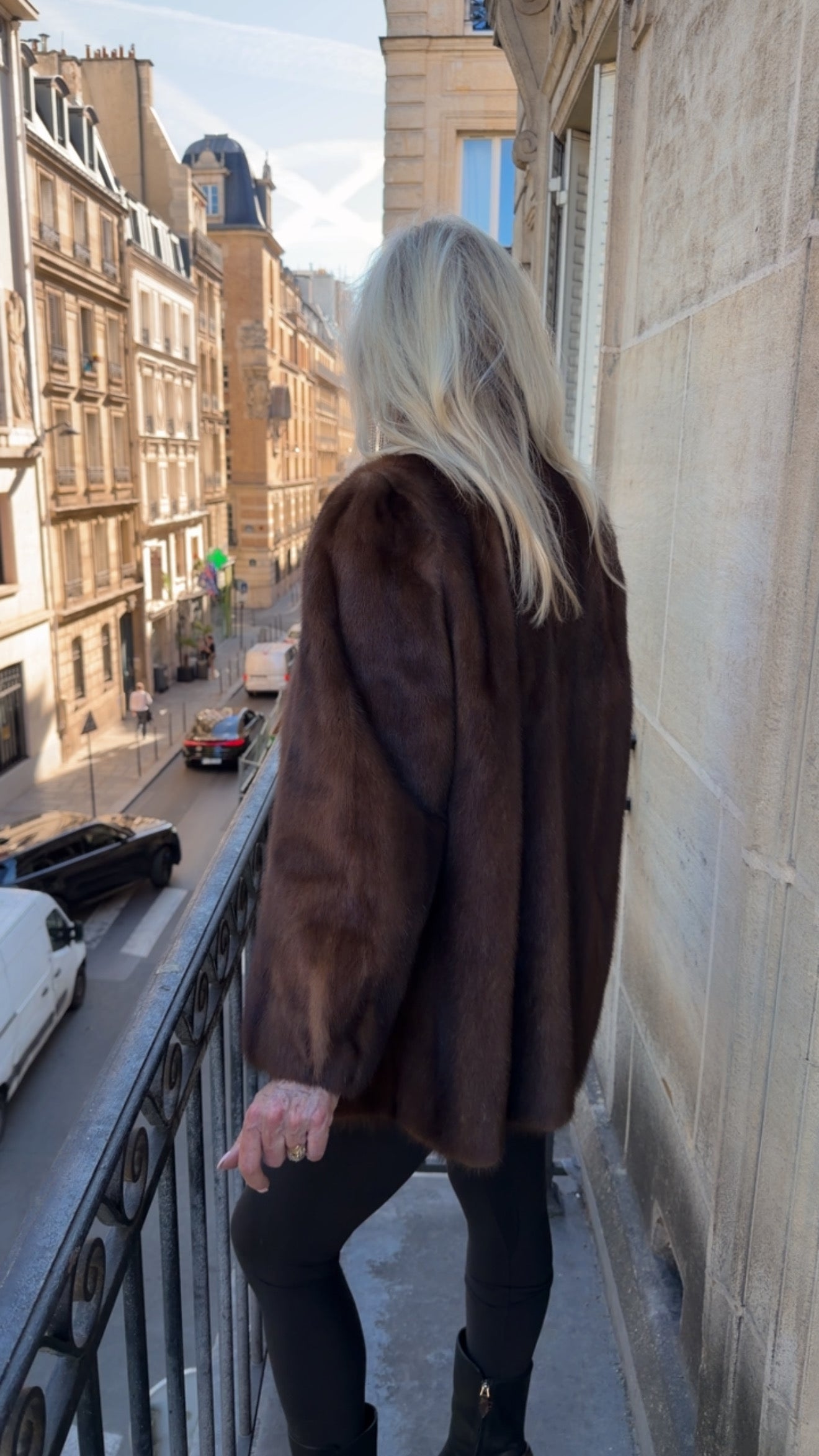 #104 Vintage Demi Buff Mink Jacket Size Medium/Large