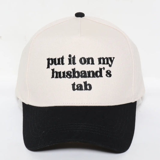 NEW!! "Put It On My Husbands Tab" Trucker Hat