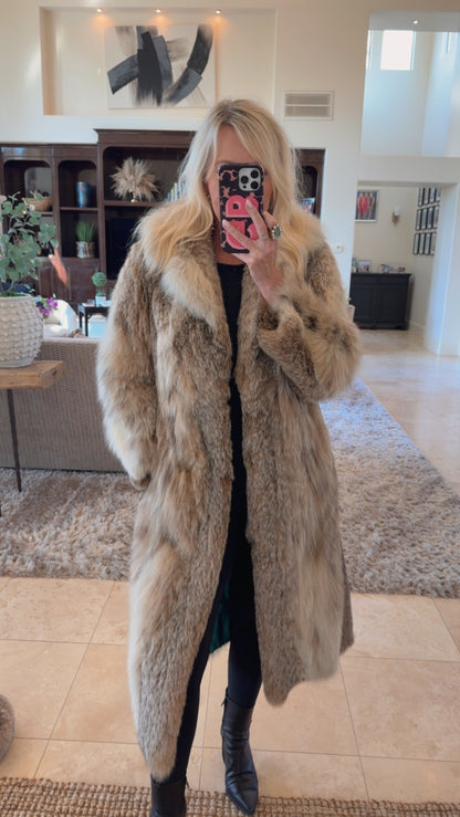 #119 Vintage Lynx Coat Size Small