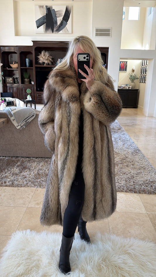 FUR OF THE DAY!! #103 Vintage Fox Full Length Coat