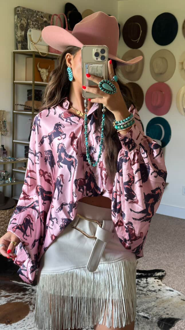 NEW!! "Smokeshow" Fringe Belted Mini Skirt