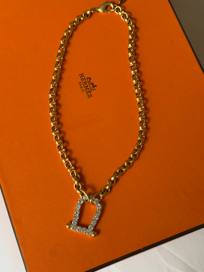 NEW!! Horsebit and Rhinestone Necklace