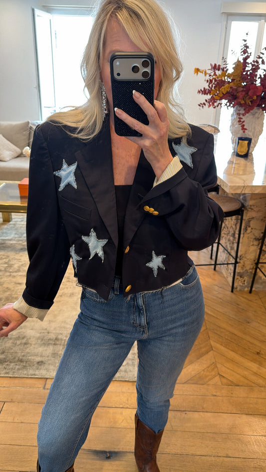 NEW!! Vintage Star Cropped Blazer