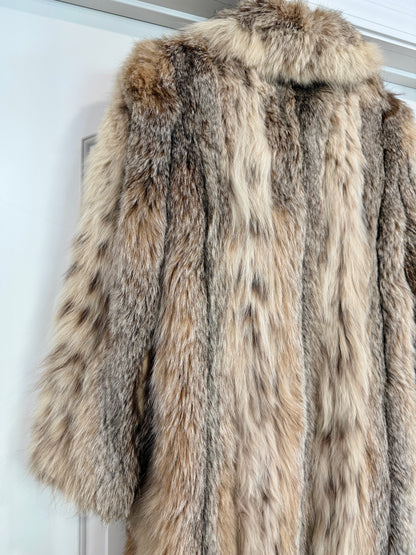 #56 Vintage Lynx Fur Coat Size S/M