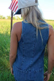 AS SEEN ON LILYAN COLE!! San Diego Denim Romper by Show Me Your MuMu