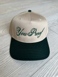 NEW!! "You..." Trucker Hat in Khaki/Green