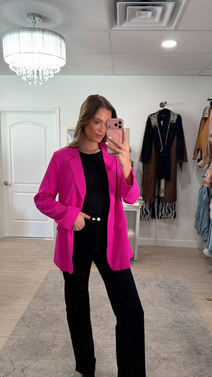 FINAL SALE!! Hot Pink Blazer