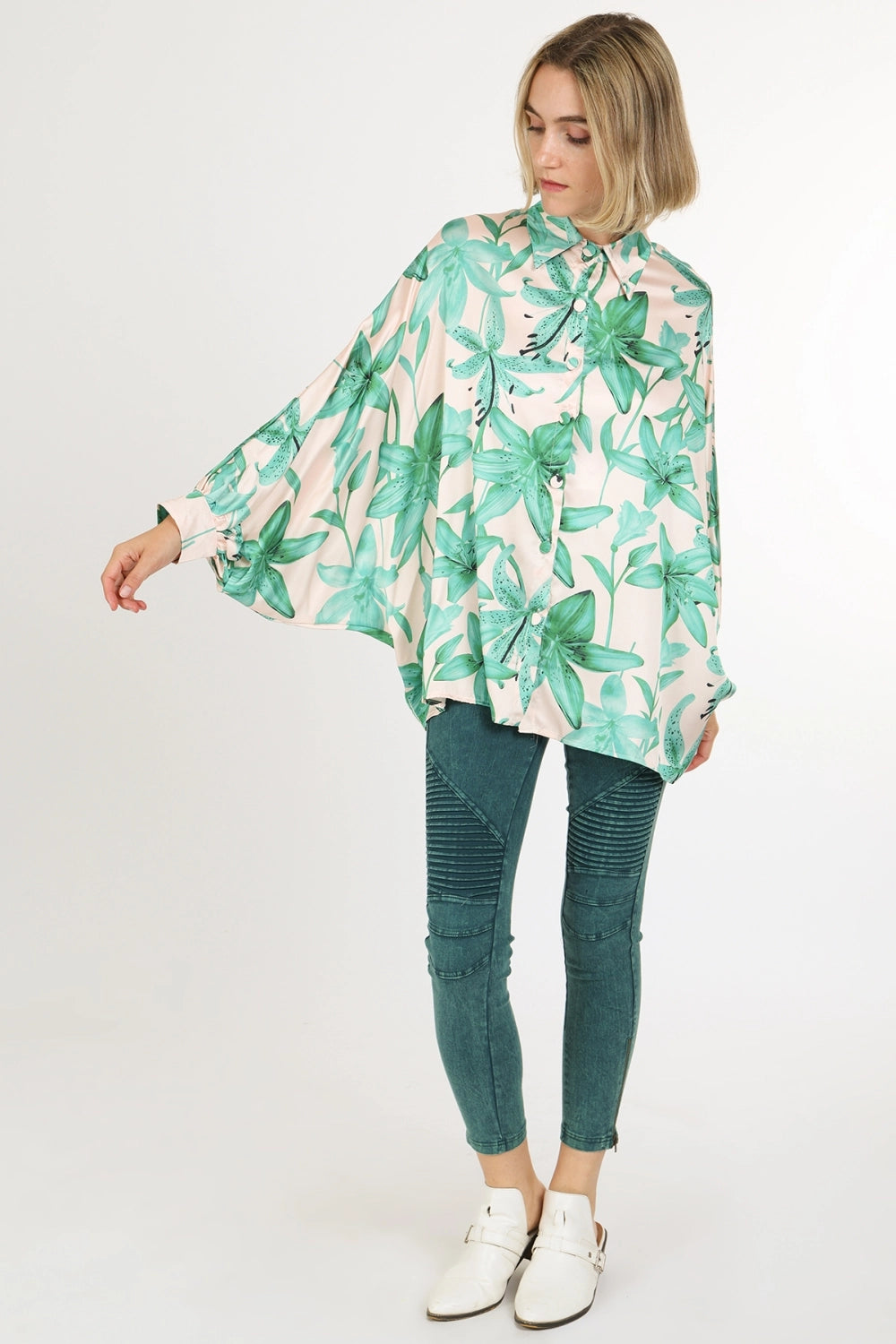 NEW!! Palm Beach Satin Top