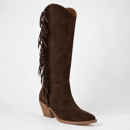 Dixie Fringe Boot in Chocolate