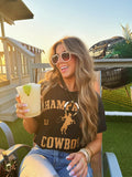 NEW!! Champagne Cowboy Oversized Graphic Tee