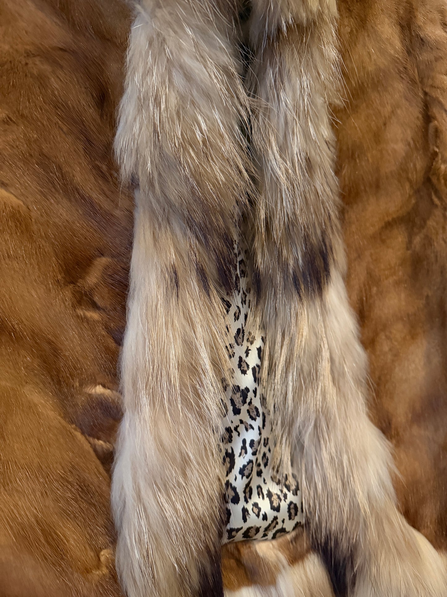 #GB42 Vintage Sheared Mink & Fox Jacket Size Small