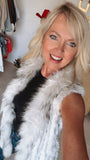 NEW!! Fox and Coney Recycled, Vintage Fur Vest in 4 Colors