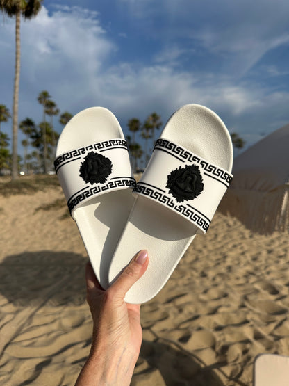 FINAL SALE!!  "It's a Vibe" Slide Sandal in White