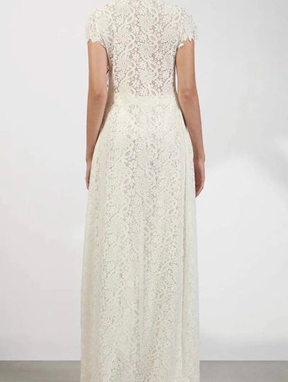 Lace High Low Top