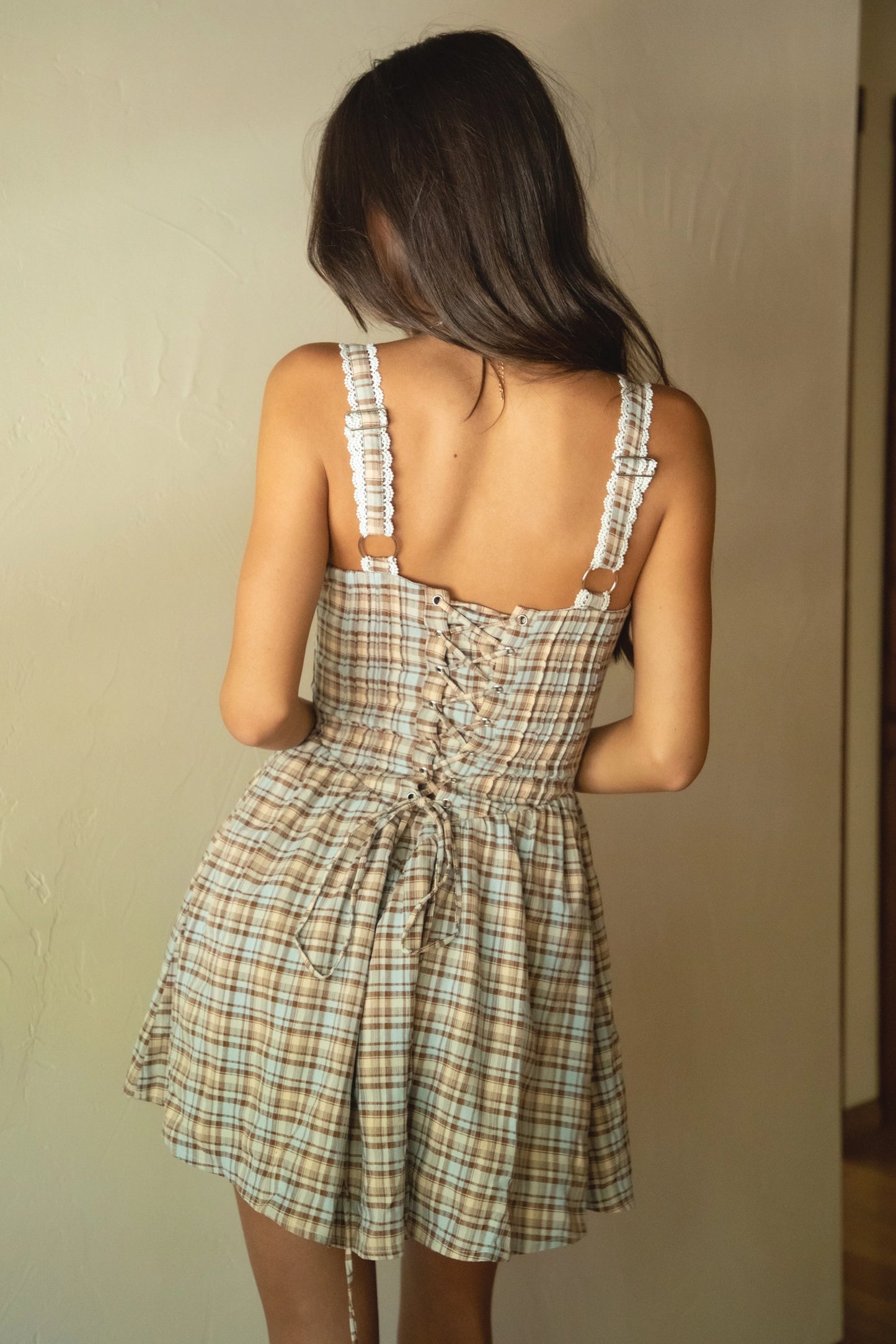 "Danielle" Plaid Mini Dress