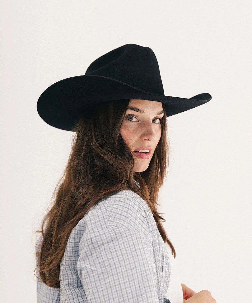 Teddy Cattleman Cowboy Hat in Black