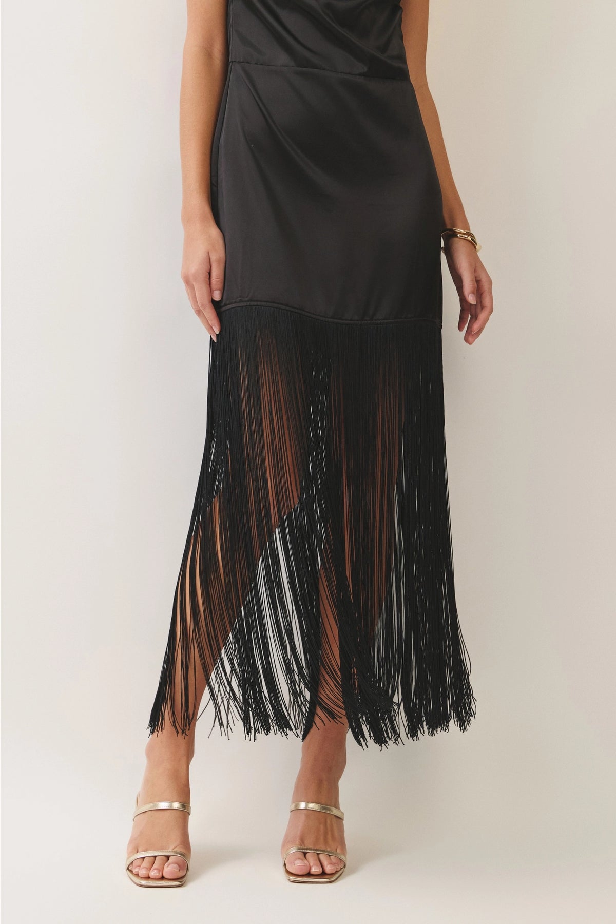 Monroe Halter Neck Fringe Dress - PREORDER
