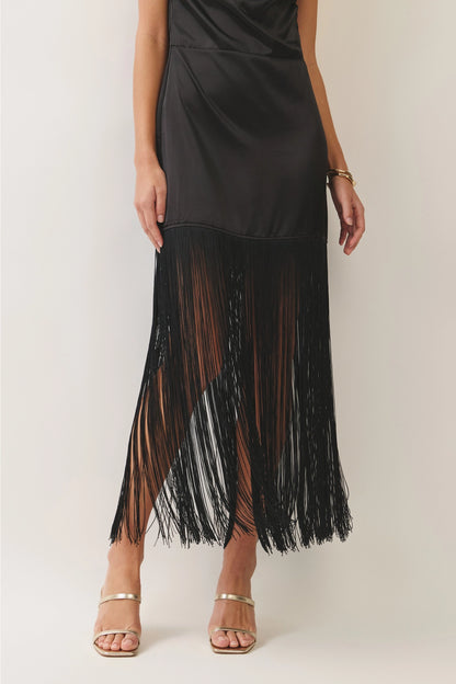Monroe Halter Neck Fringe Dress - PREORDER