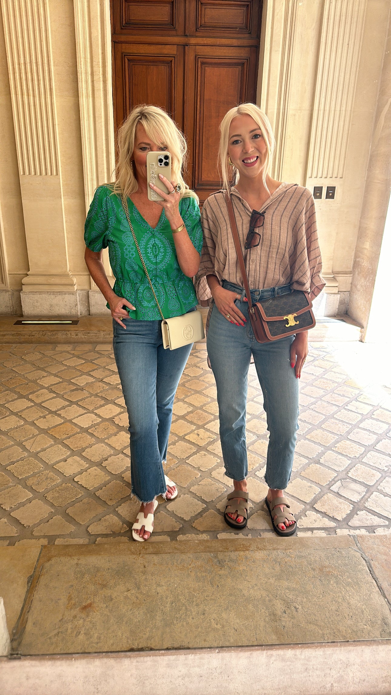 FINAL SALE!! Jordan Striped Button Down Top in Mocha