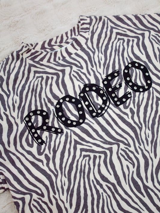 Rodeo Zebra Embellished Tee