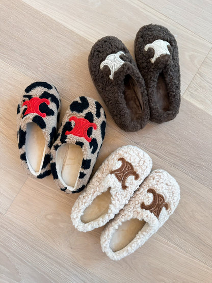 FINAL SALE!! Sasha Platform Slippers in Brown