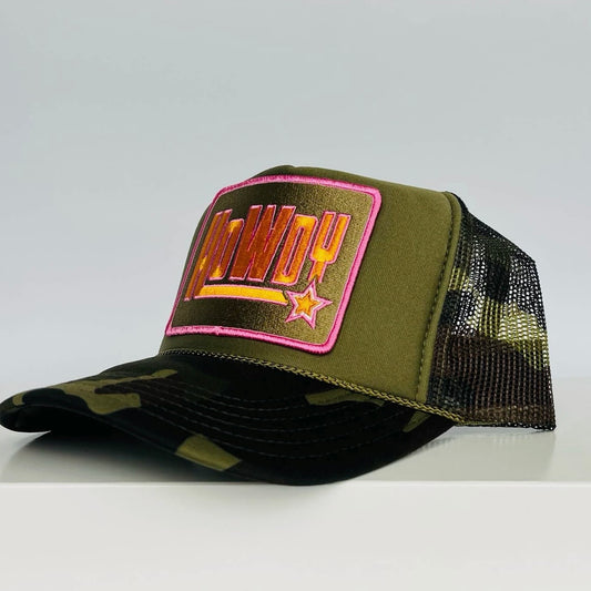 Howdy Patch Trucker in Camo