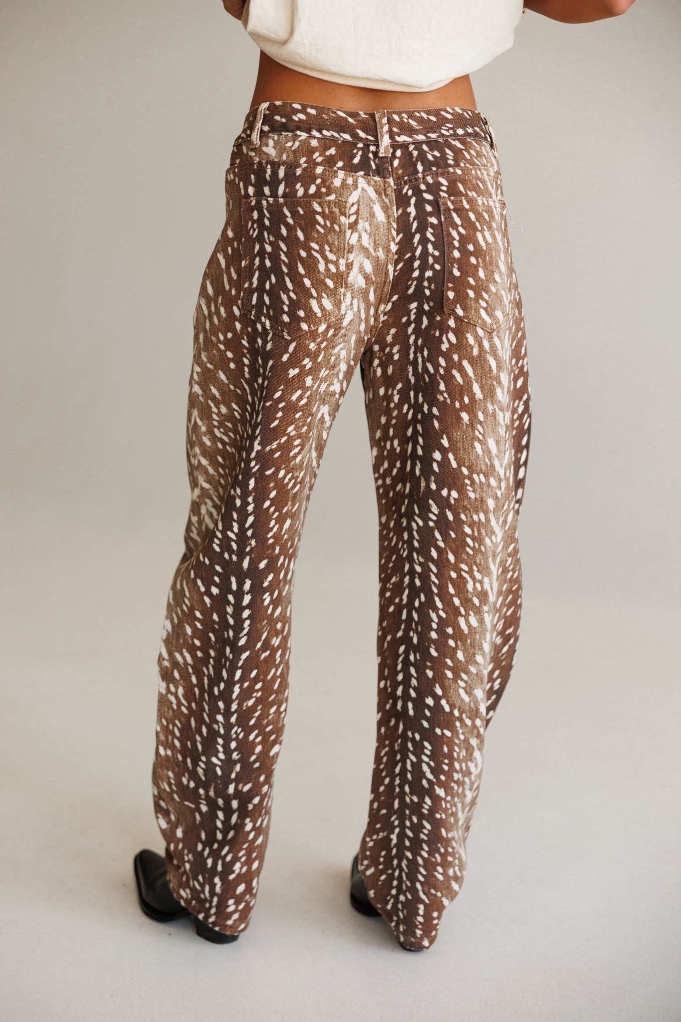 Dakota Barrel Leg Jeans in Bambi