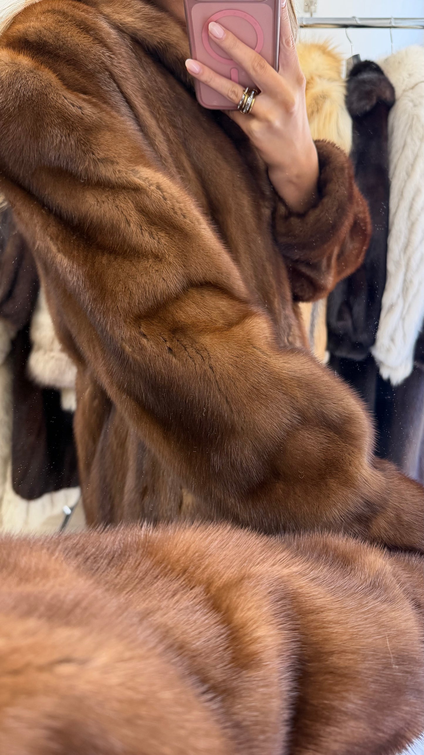 #5 Vintage Demi Buff Mink Jacket Size Small