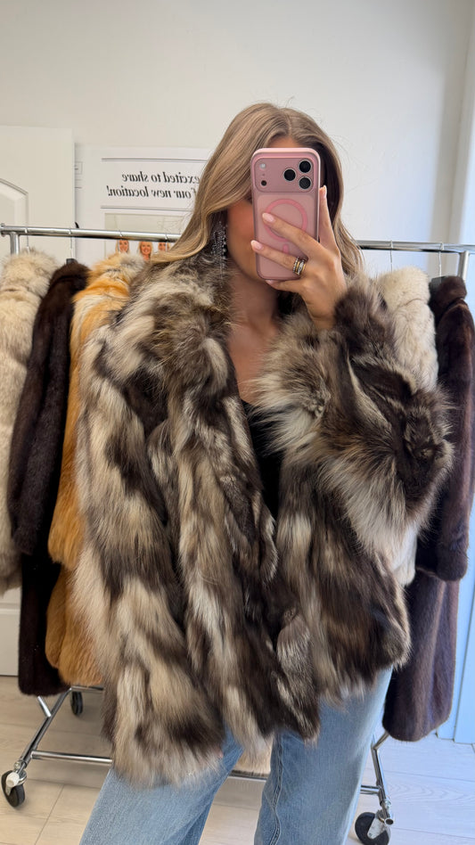 #1 Vintage Cross Fox Jacket Size Medium