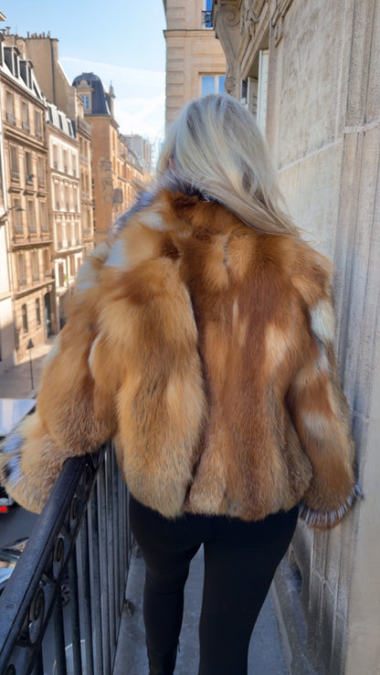 #99 Vintage Red Fox Jacket Size Medium