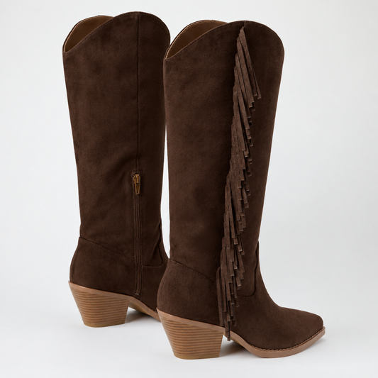 Dixie Fringe Boot in Chocolate