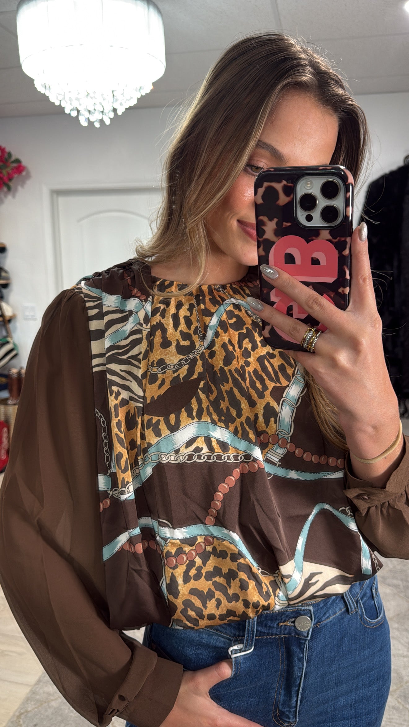 NEW!! "Night Cap" Animal Print Crop Top