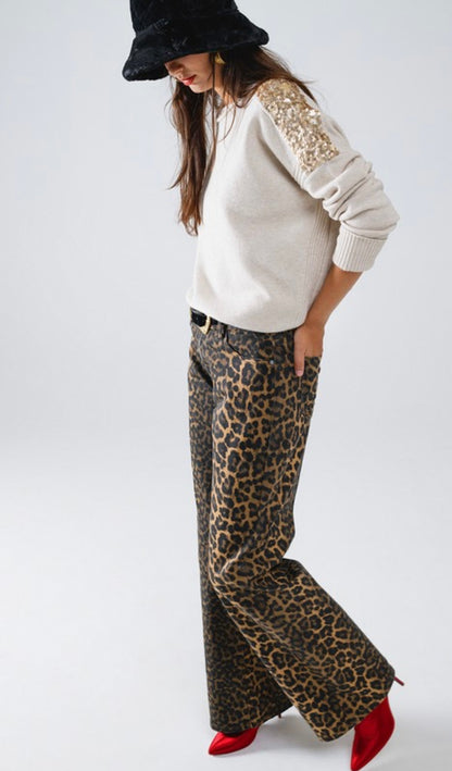 BEST SELLER!! Leopard Denim Pants