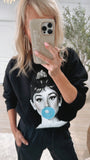 NEW!! “Breakfast at Tiffany’s” Oversized Sweatshirt, size S-XL!