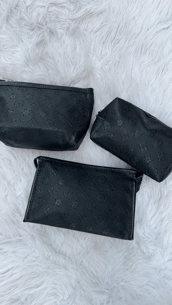 NEW!! Icon Makeup Bag in Black