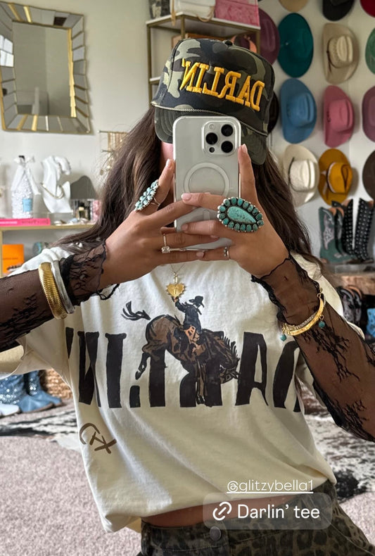 NEW!! Bronc Short Sleeve Tee in Ivory