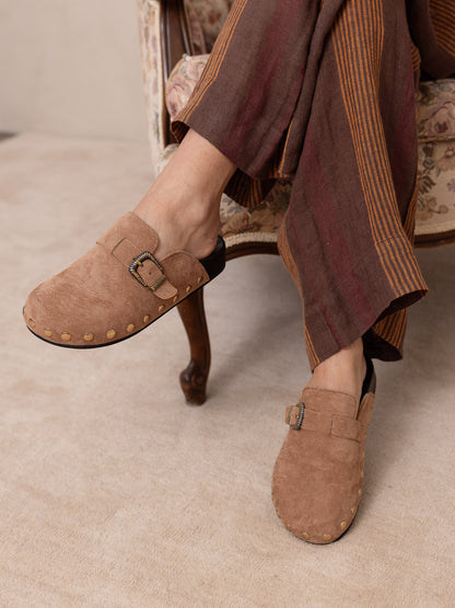 NEW!! Outlaw Faux Suede Studded Mule